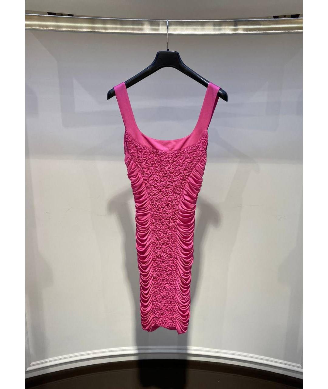 BLUMARINE Фуксия коктейльное платье, фото 3