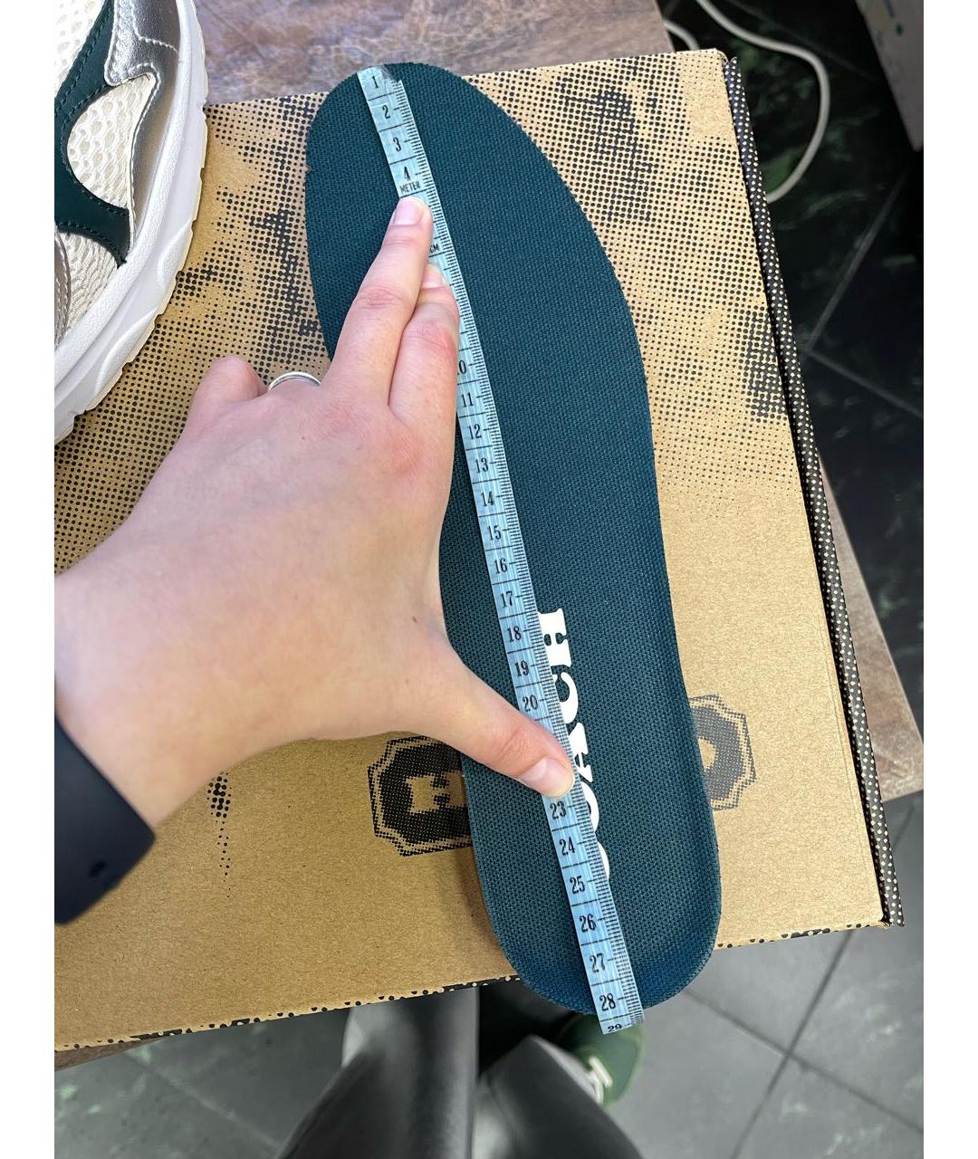 COACH Белые текстильные низкие кроссовки / кеды, фото 3