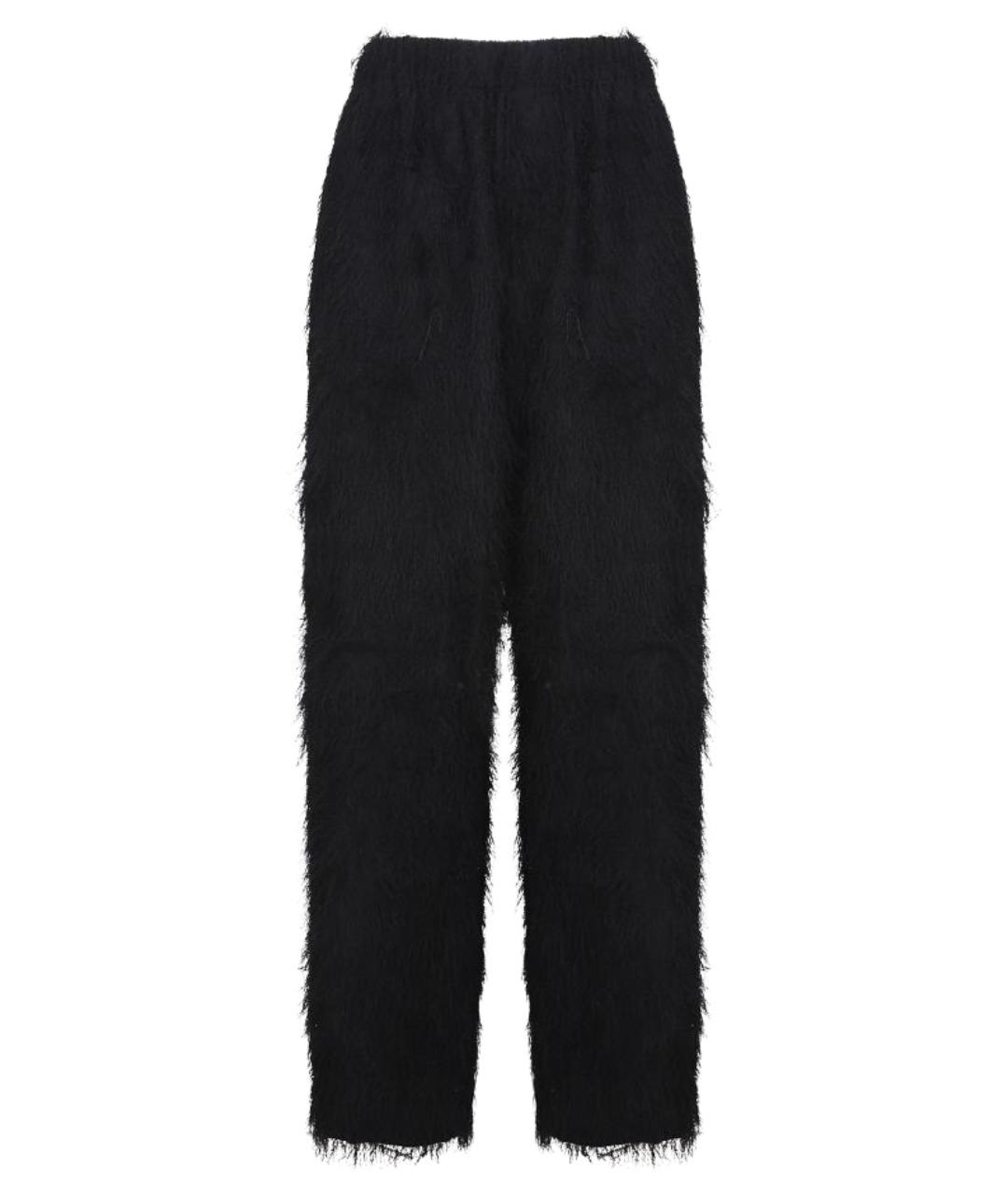 THE FRANKIE SHOP Черные полиэстеровые прямые брюки, фото 1