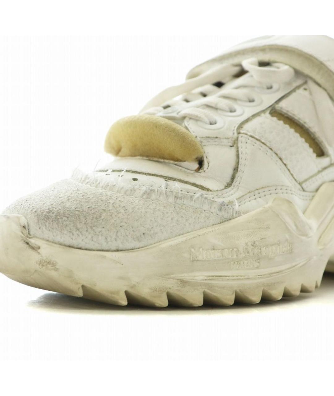 MAISON MARGIELA Белые кожаные кеды, фото 6