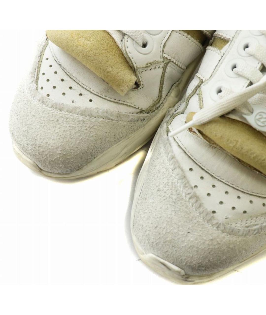 MAISON MARGIELA Белые кожаные кеды, фото 3