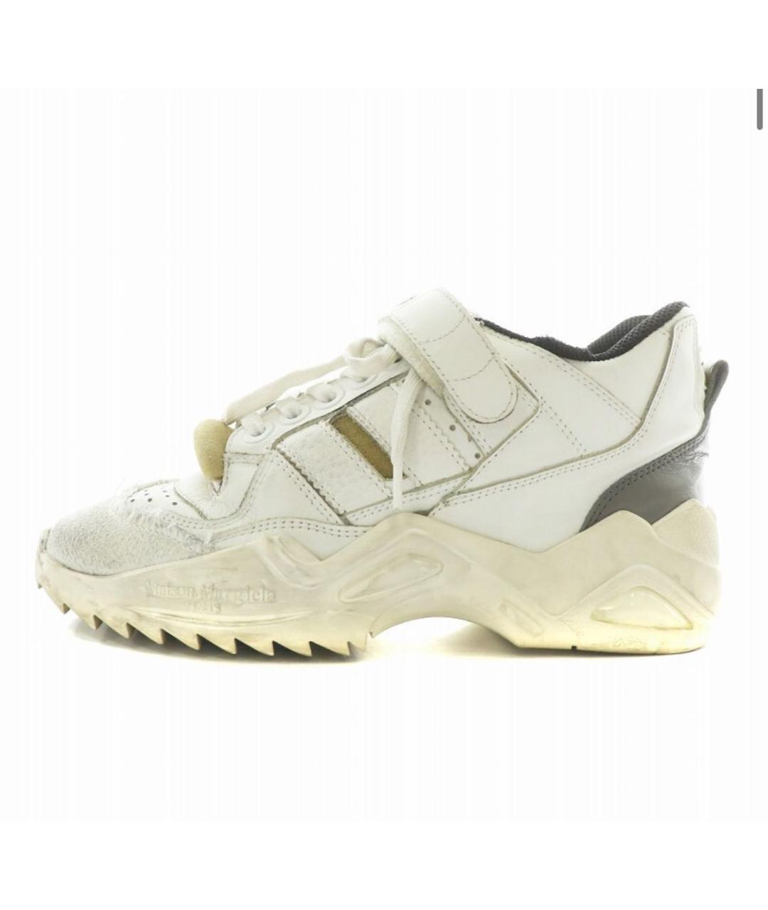 MAISON MARGIELA Белые кожаные кеды, фото 7