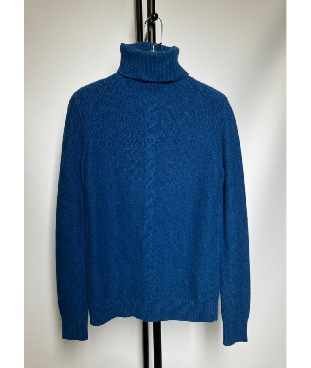 LORO PIANA Синий кашемировый джемпер / свитер, фото 5