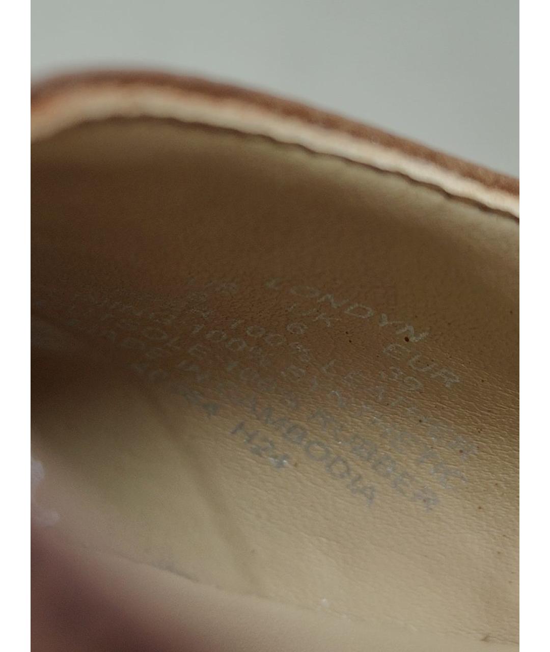 RALPH LAUREN COLLECTION Коричневые кожаные балетки, фото 5