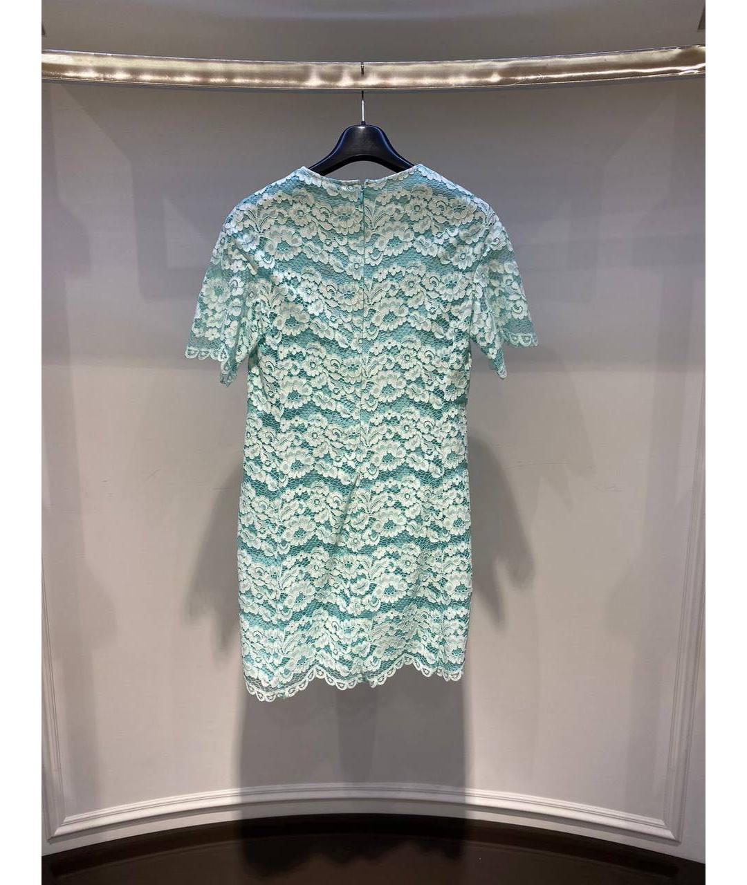 BLUMARINE Голубое кружевное коктейльное платье, фото 2