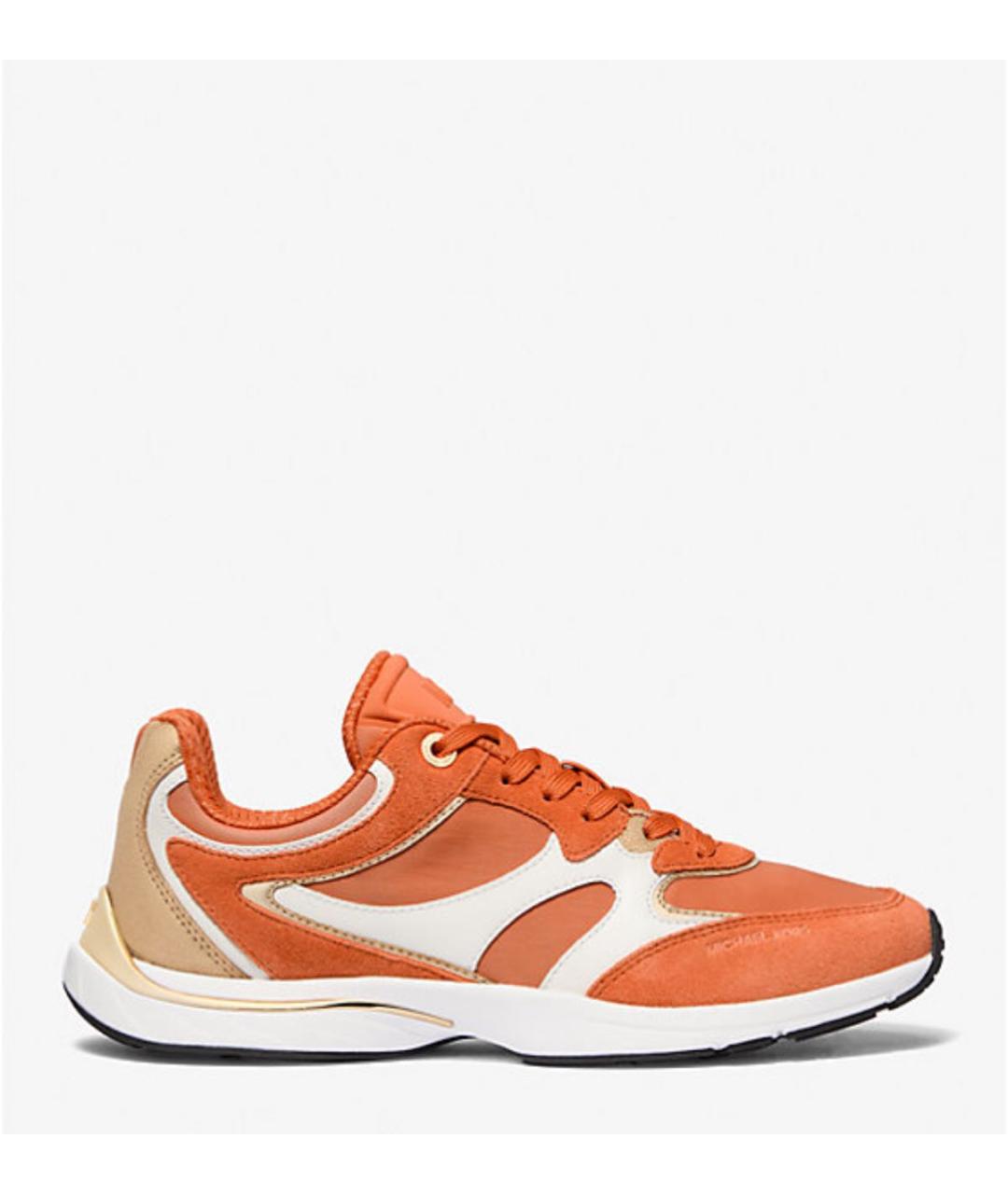 MICHAEL KORS Оранжевое замшевые кроссовки, фото 9