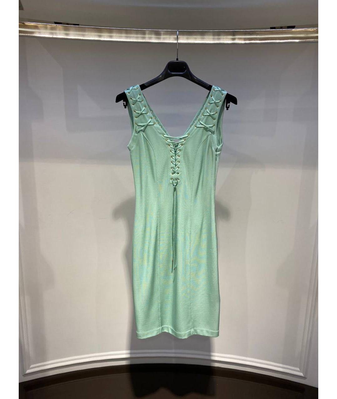 BLUMARINE Бирюзовое повседневное платье, фото 3