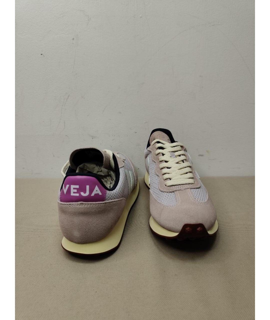 VEJA Розовые замшевые кроссовки, фото 4