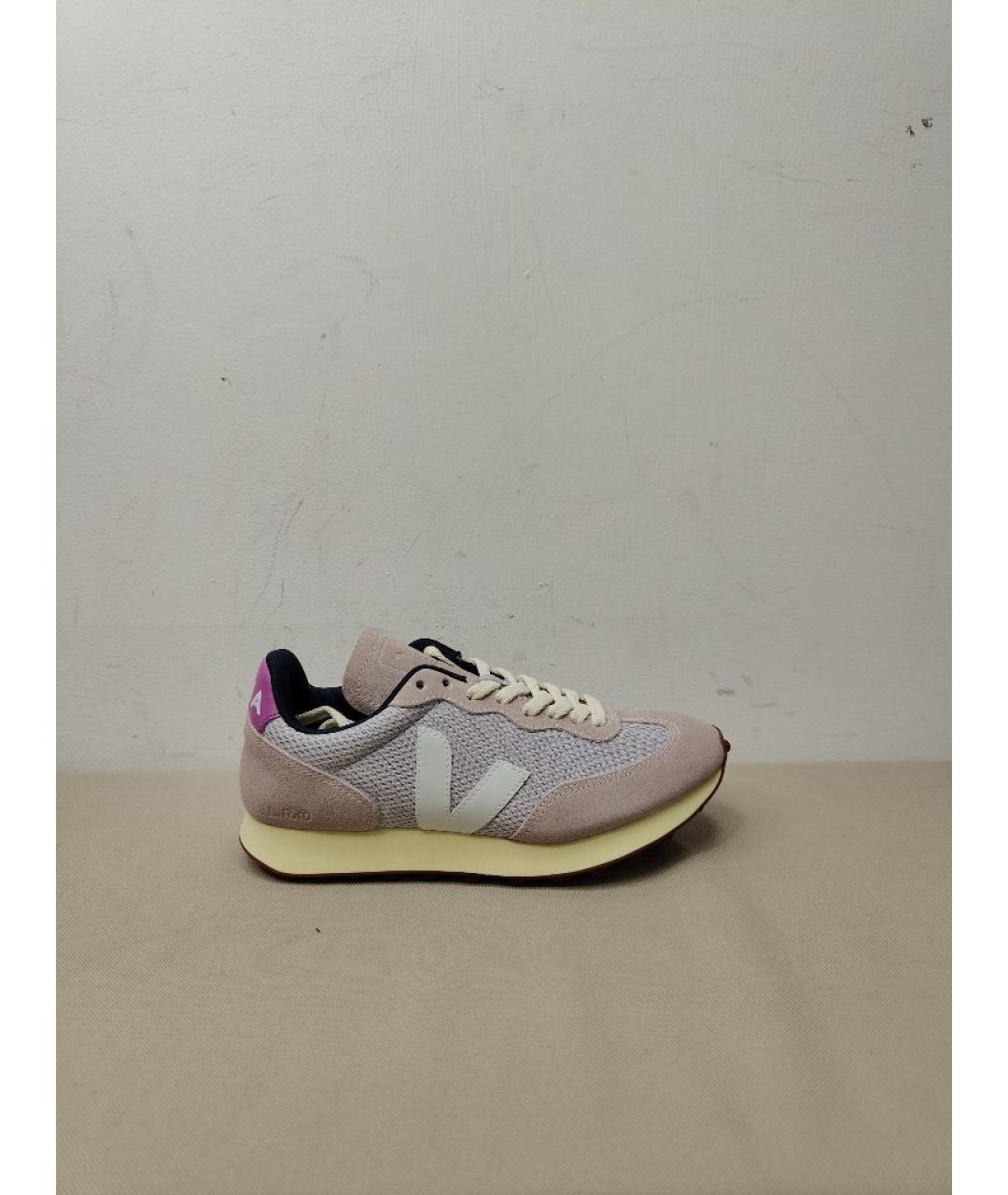 VEJA Розовые замшевые кроссовки, фото 8