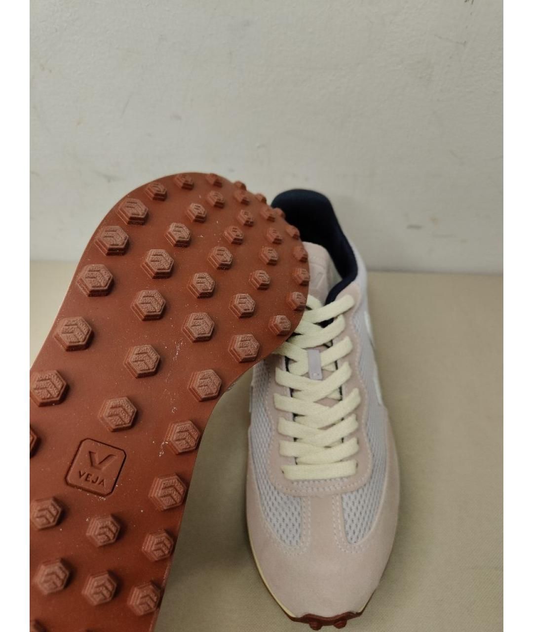 VEJA Розовые замшевые кроссовки, фото 7