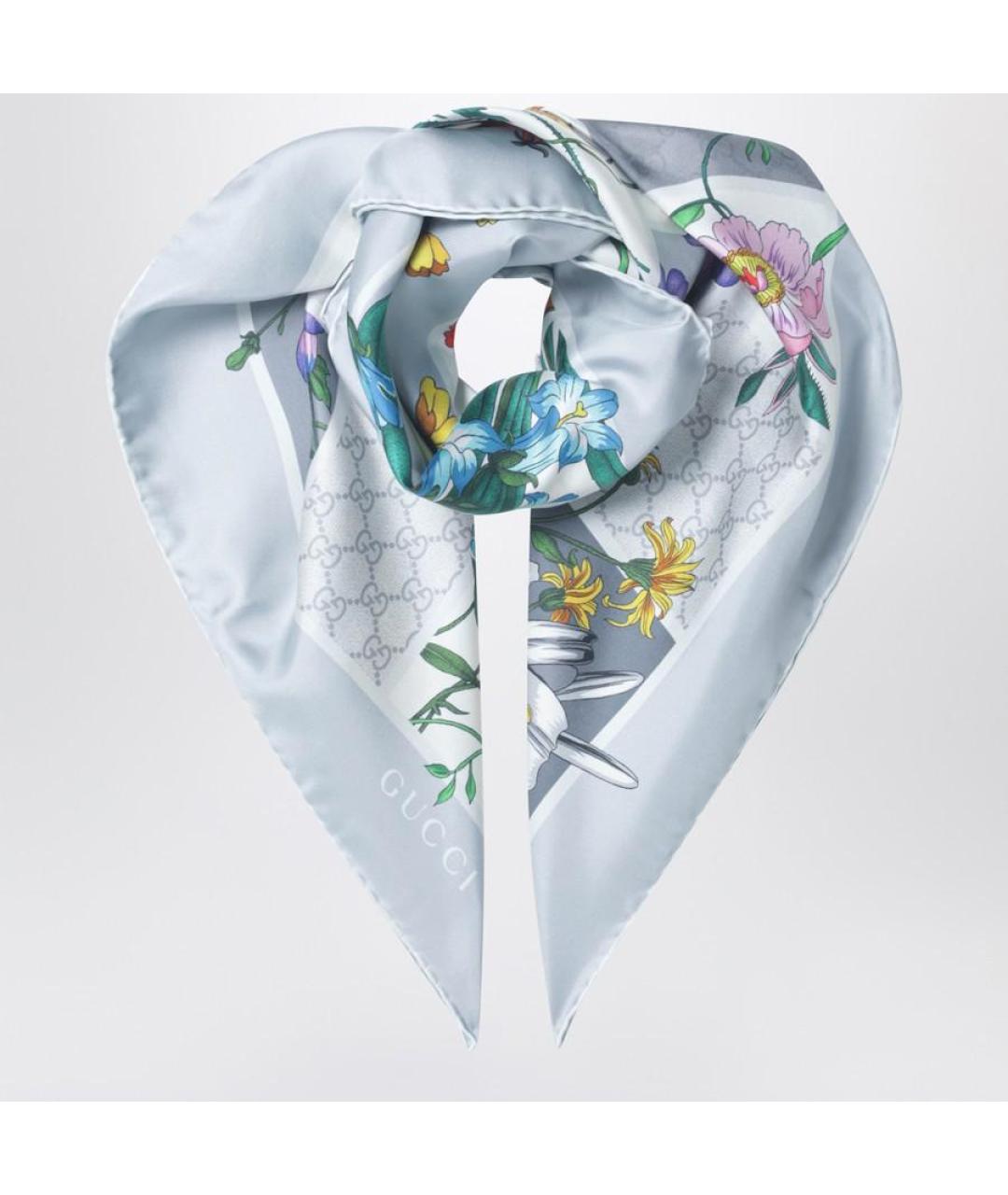 GUCCI Мульти шелковый платок, фото 2