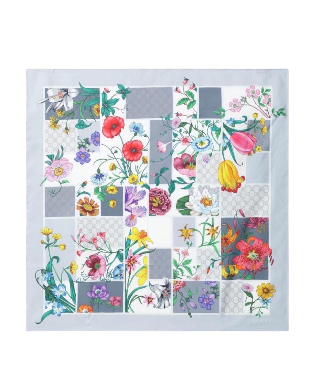 GUCCI Мульти шелковый платок, фото 1