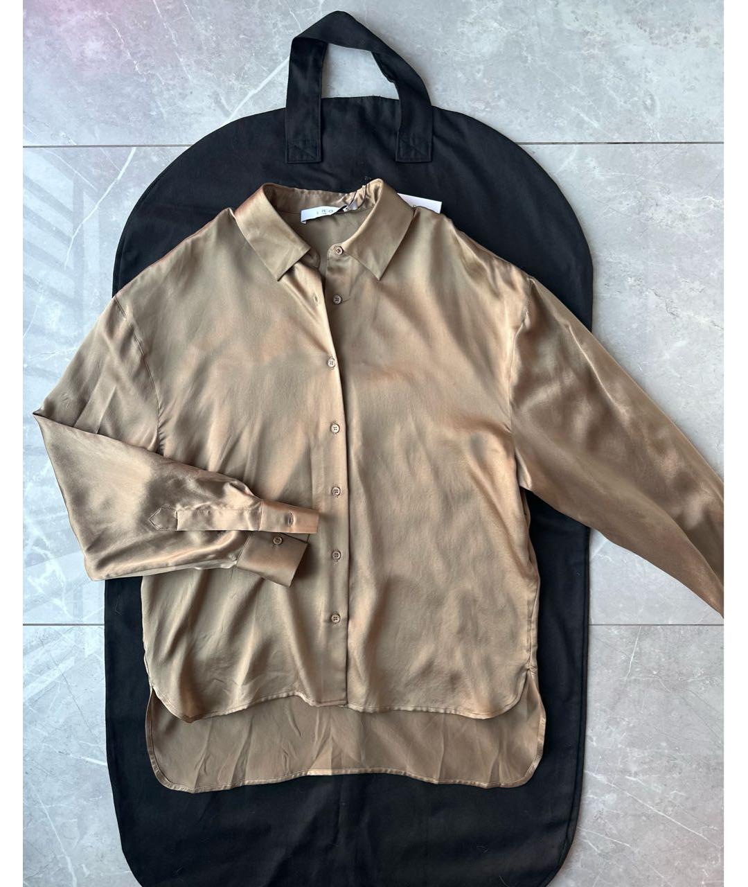 IRO Хаки шелковая рубашка, фото 6