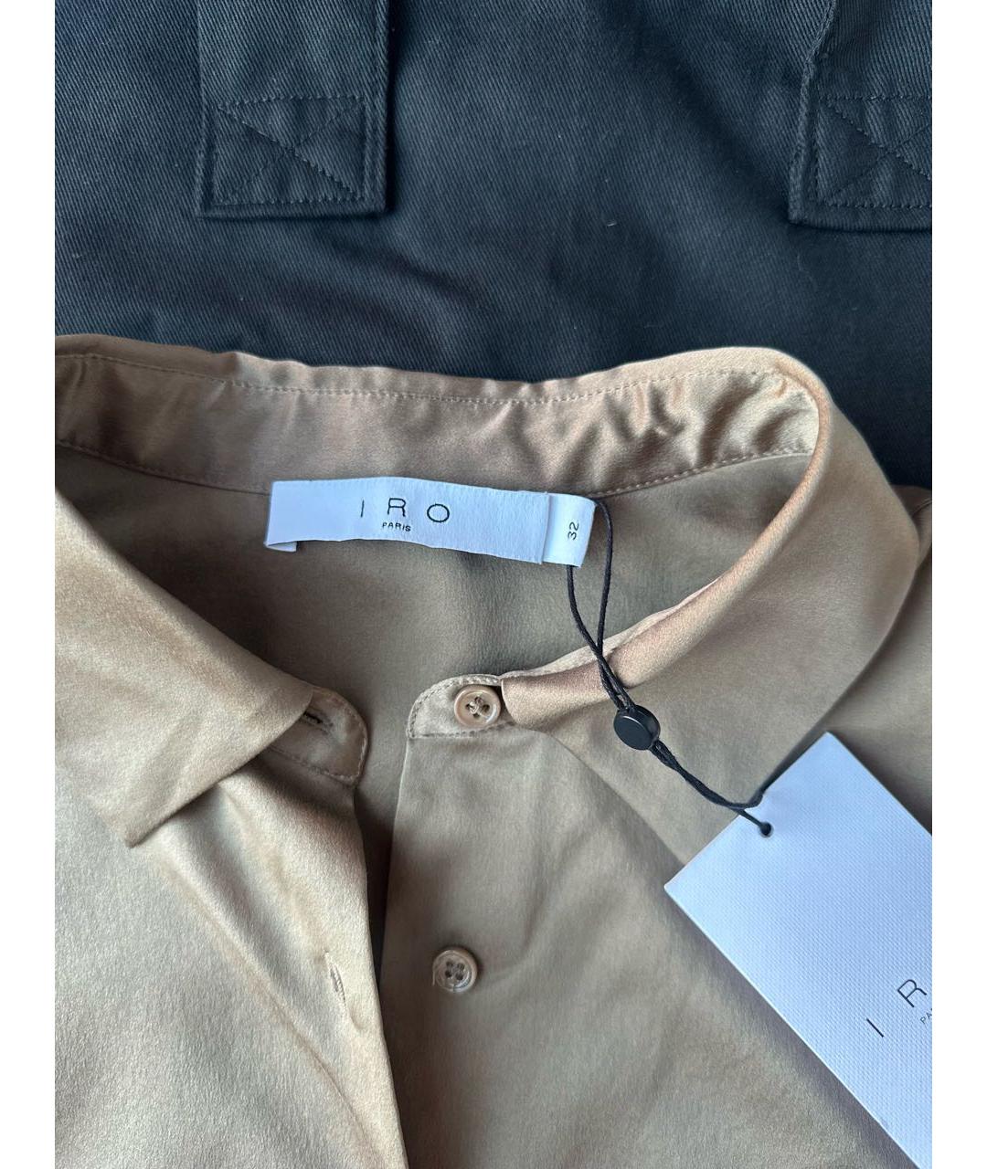 IRO Хаки шелковая рубашка, фото 3