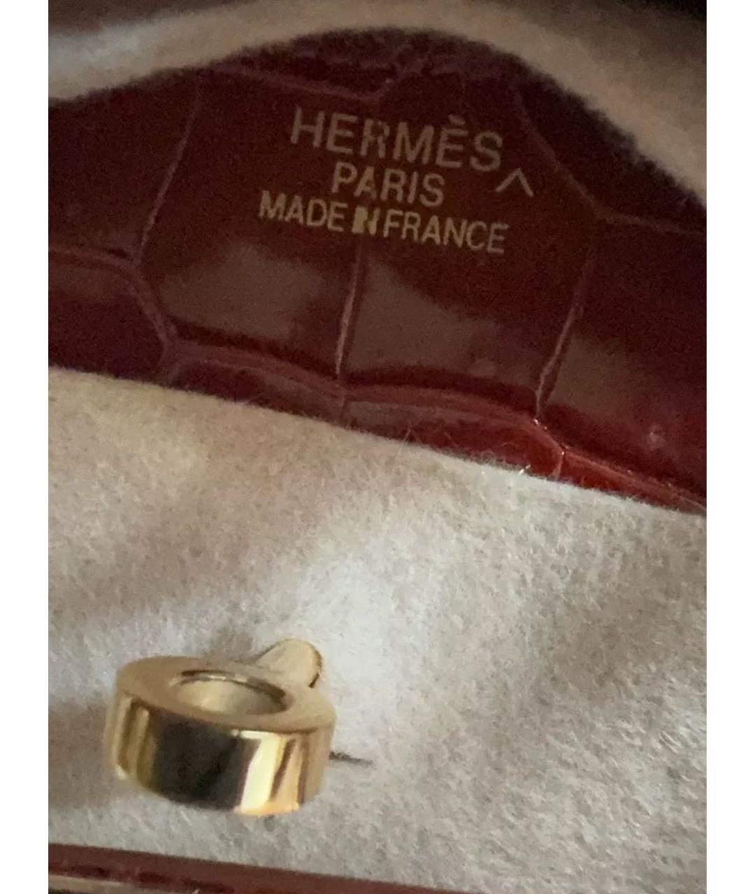 HERMES Красная кожаная сумка с короткими ручками, фото 7