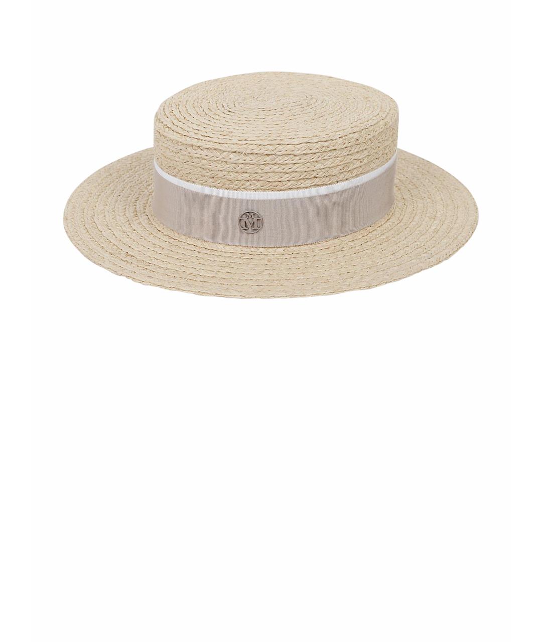 MAISON MICHEL Бежевая шляпа, фото 1