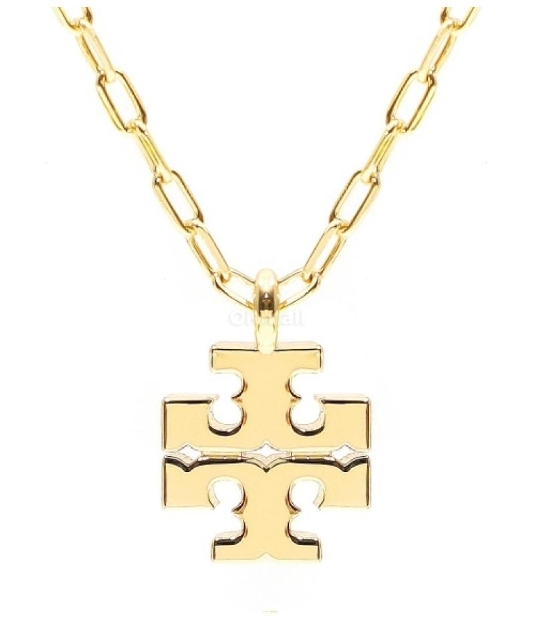 TORY BURCH Золотое металлическое колье, фото 2