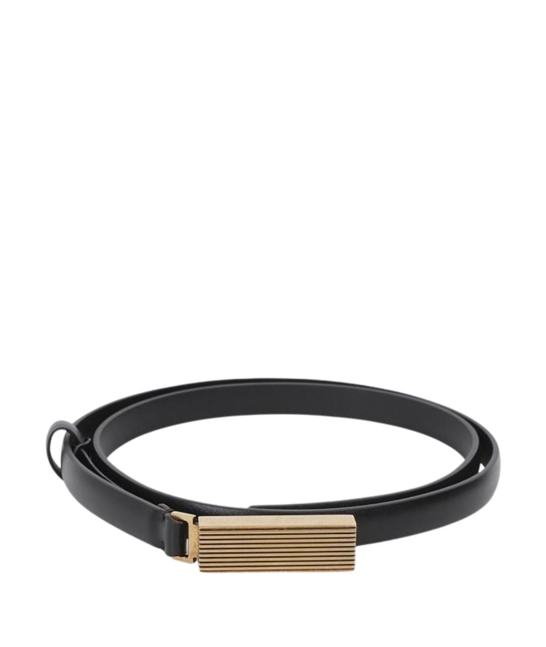 KHAITE Черный кожаный ремень, фото 1