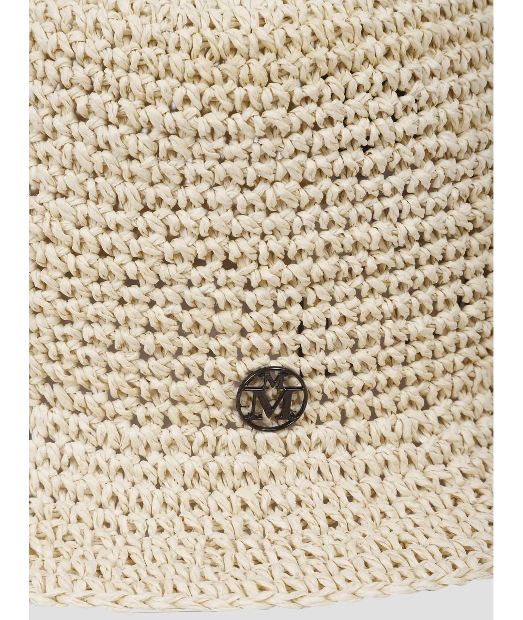 MAISON MICHEL Бежевая соломенная панама, фото 2