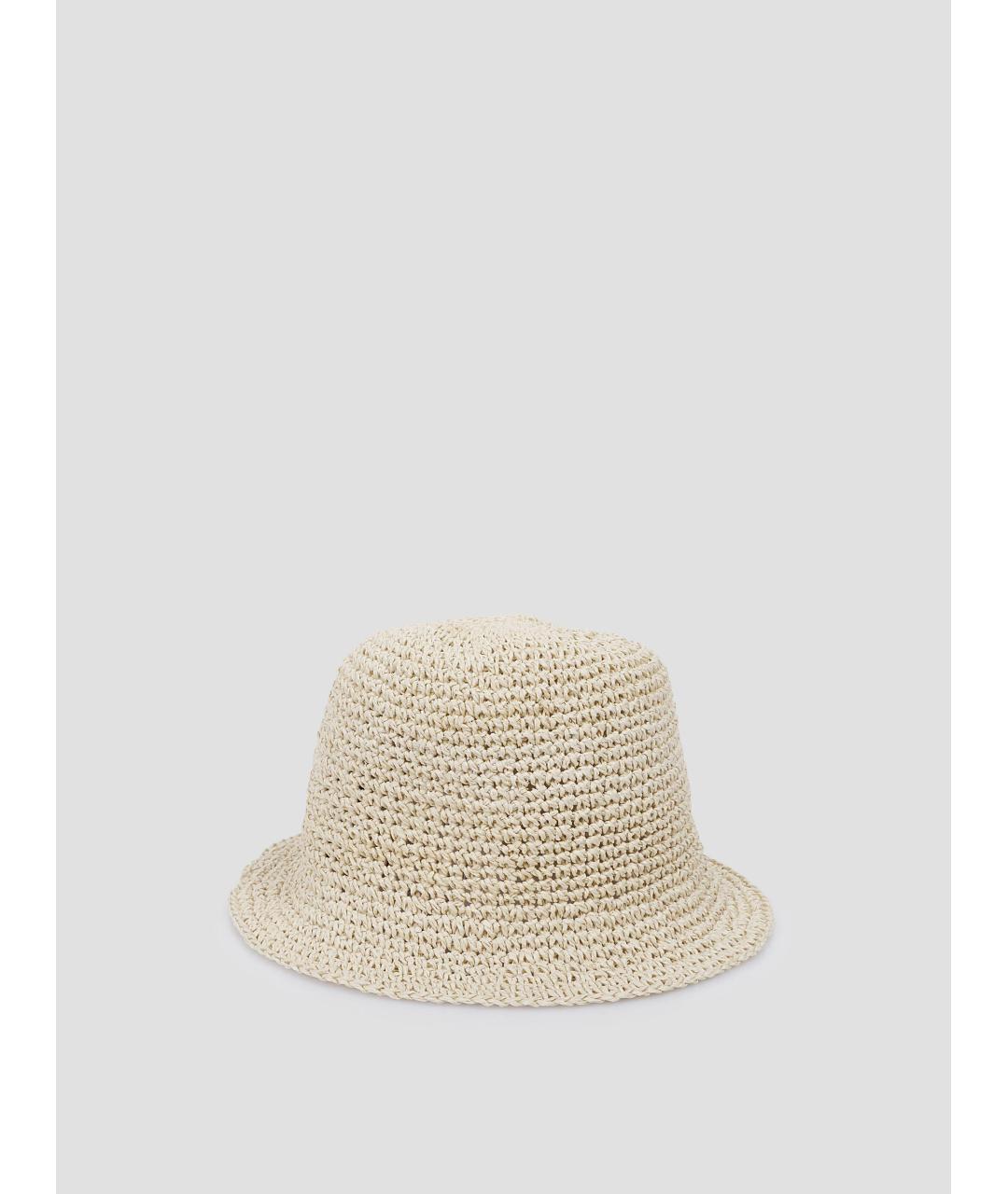 MAISON MICHEL Бежевая соломенная панама, фото 3