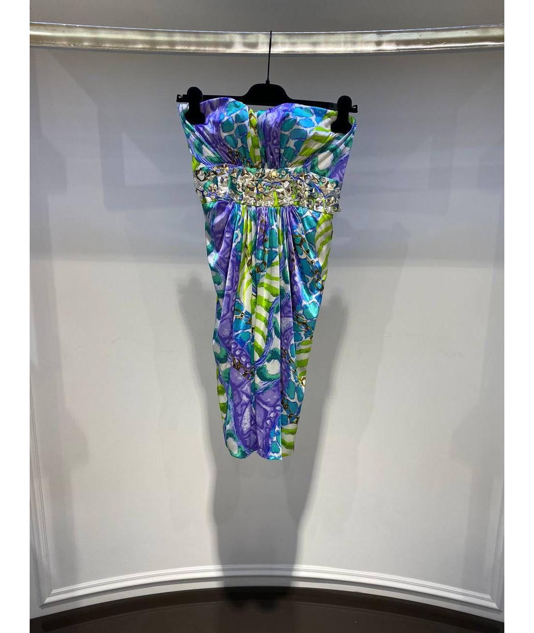 BLUMARINE Мульти коктейльное платье, фото 3