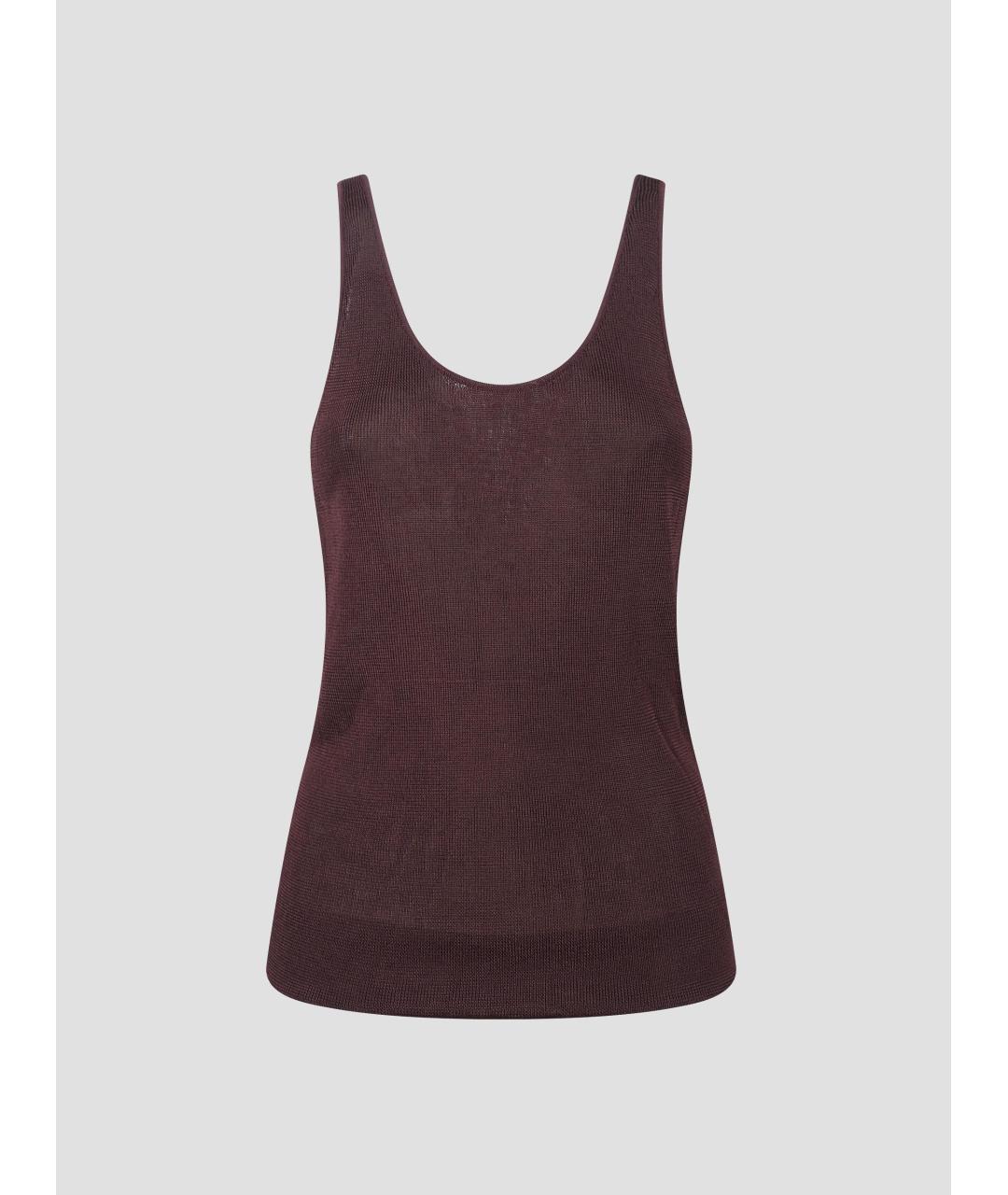 THE FRANKIE SHOP Бордовая майка, фото 4