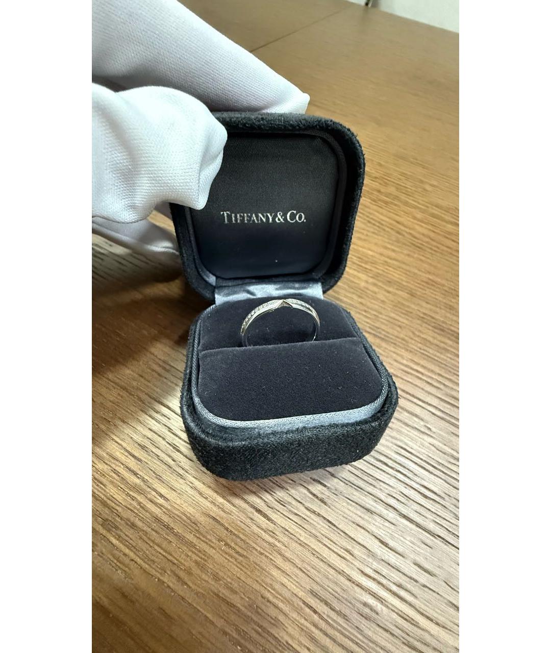 TIFFANY&CO Серебряное платиновое кольцо, фото 5