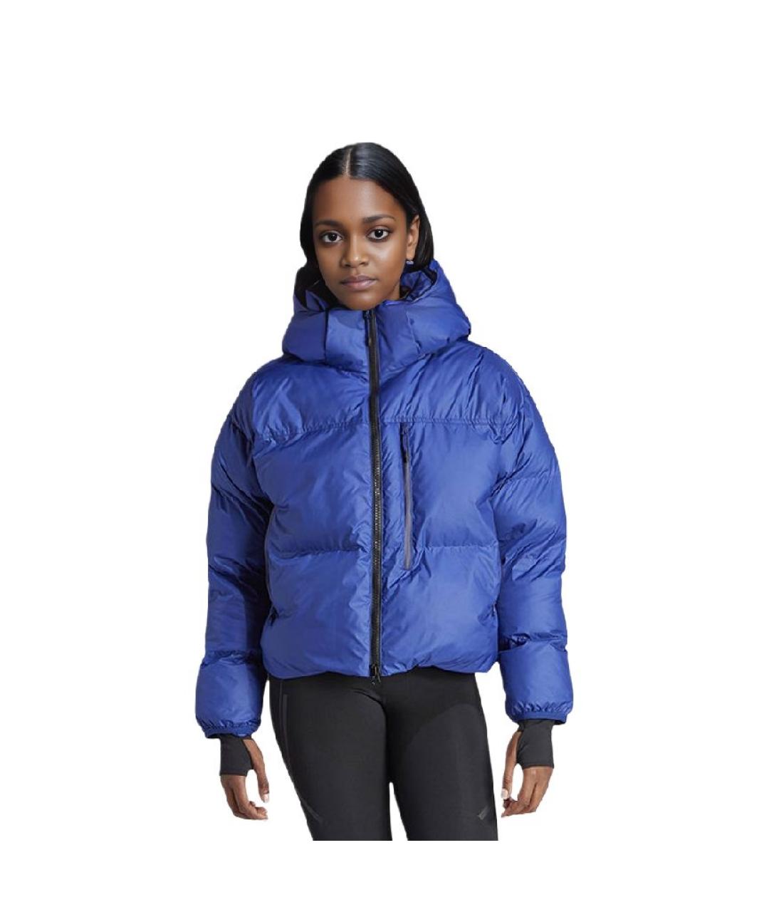 ADIDAS BY STELLA MCCARTNEY Синий синтетический пуховик, фото 2