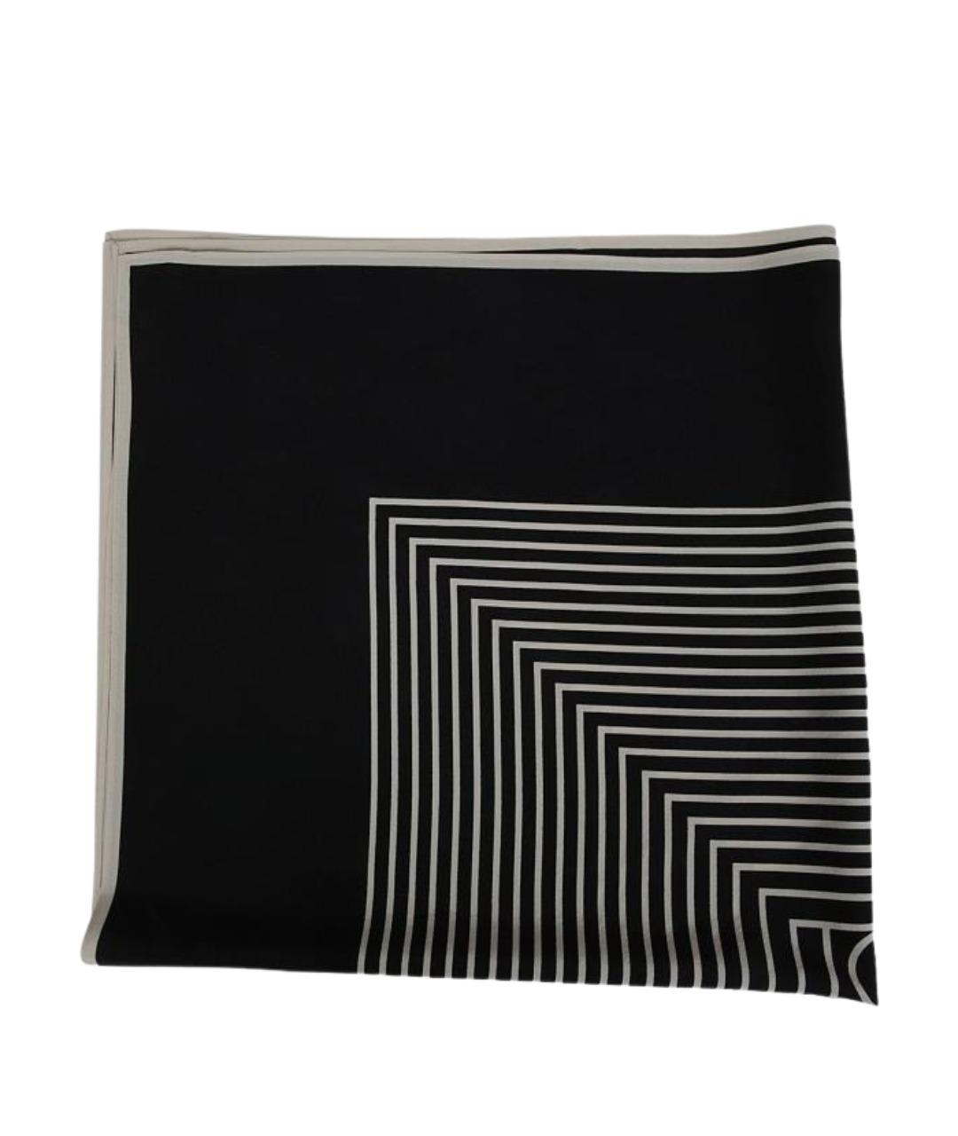 TOTEME Черный шелковый шарф, фото 1