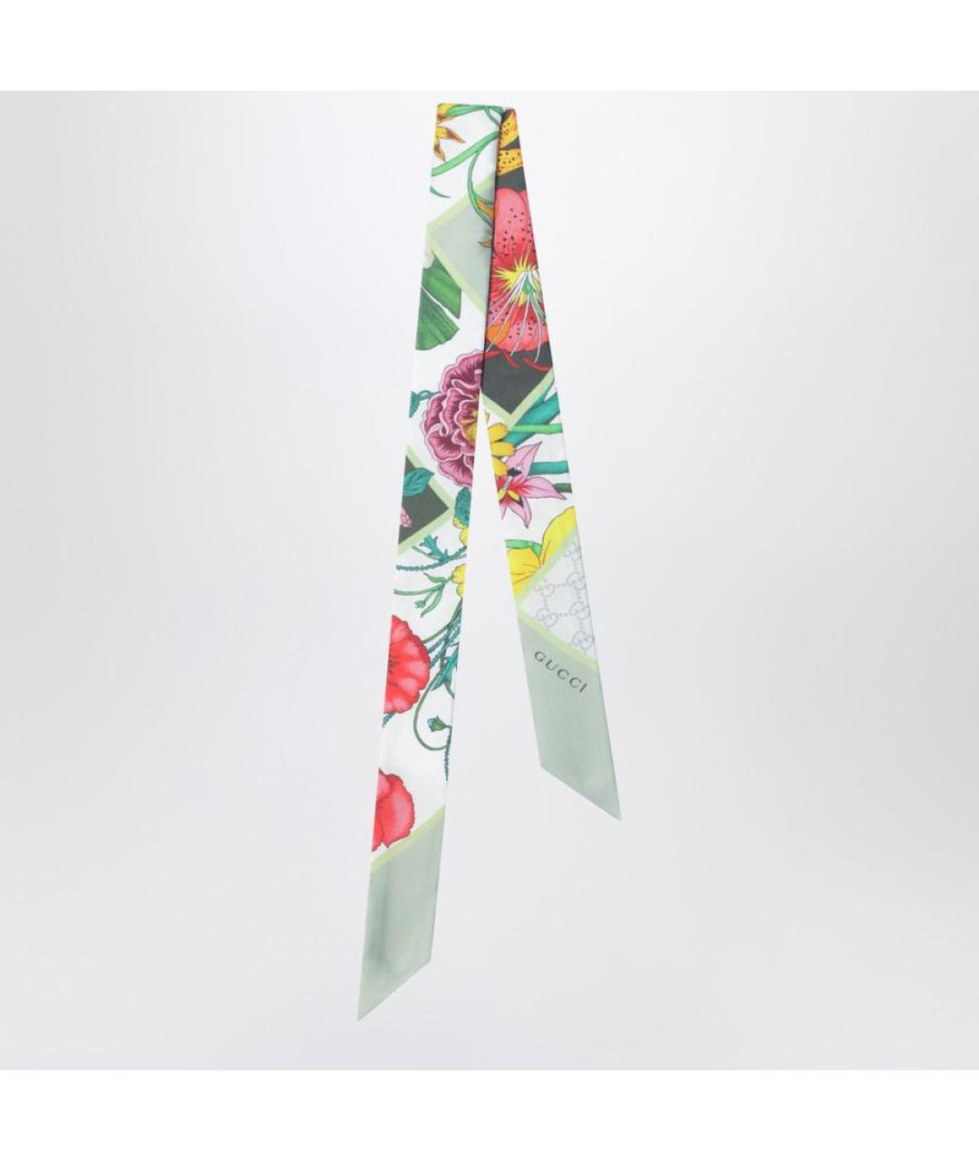 GUCCI Мульти шелковый шарф, фото 2