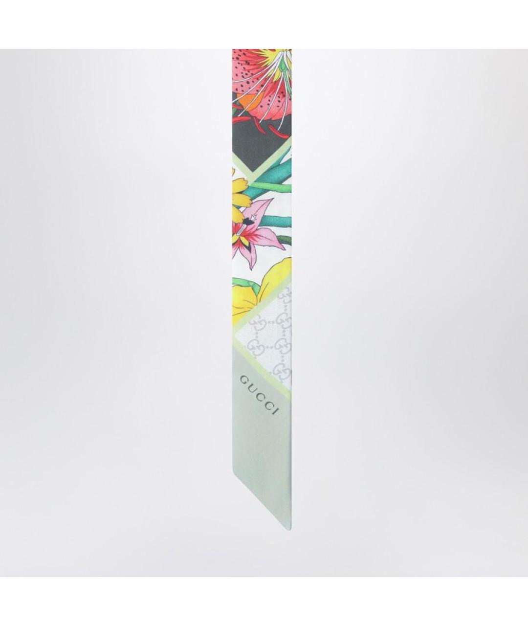 GUCCI Мульти шелковый шарф, фото 3