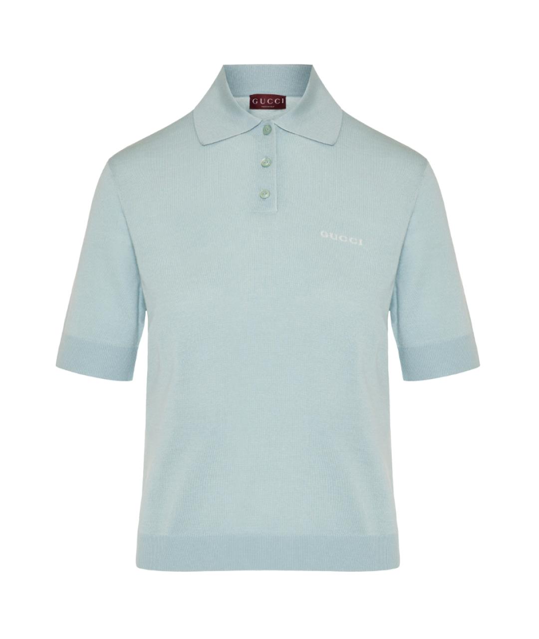 GUCCI Бирюзовый кашемировый джемпер / свитер, фото 1