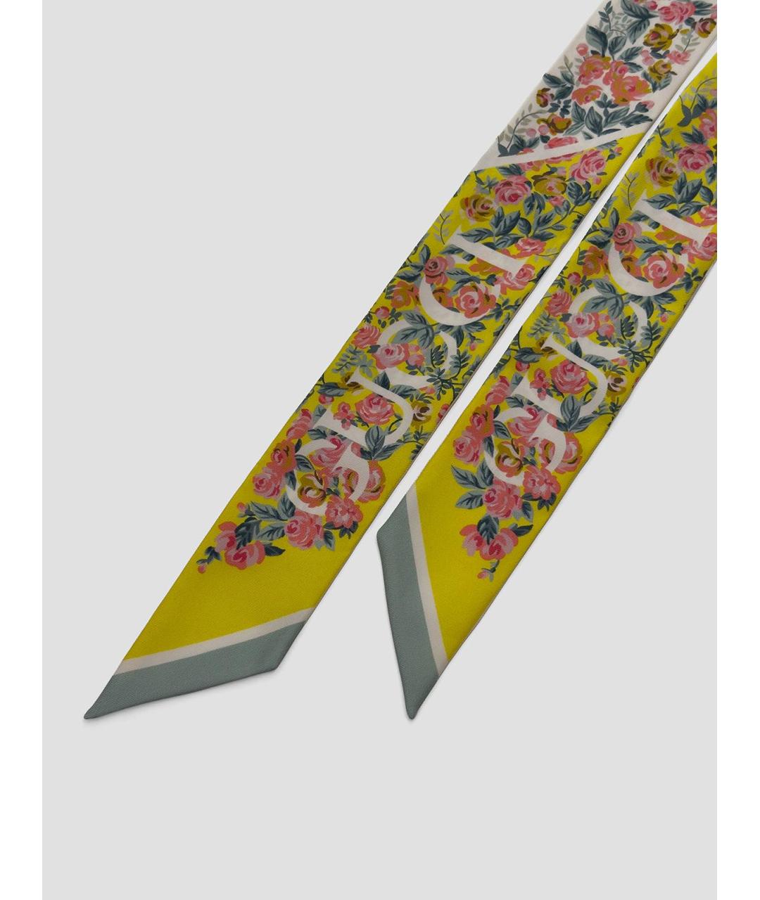 GUCCI Мульти шелковый шарф, фото 2