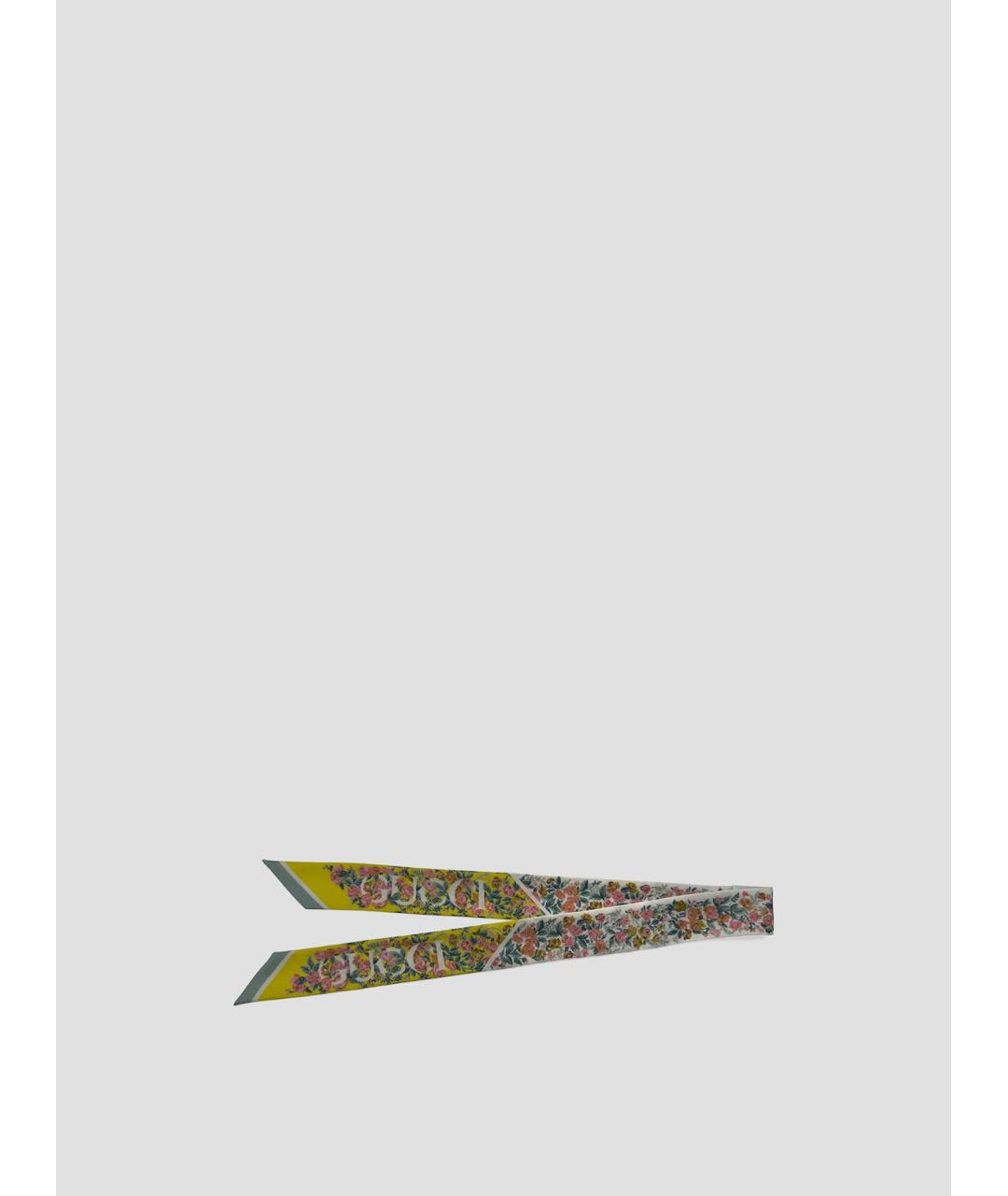 GUCCI Мульти шелковый шарф, фото 3