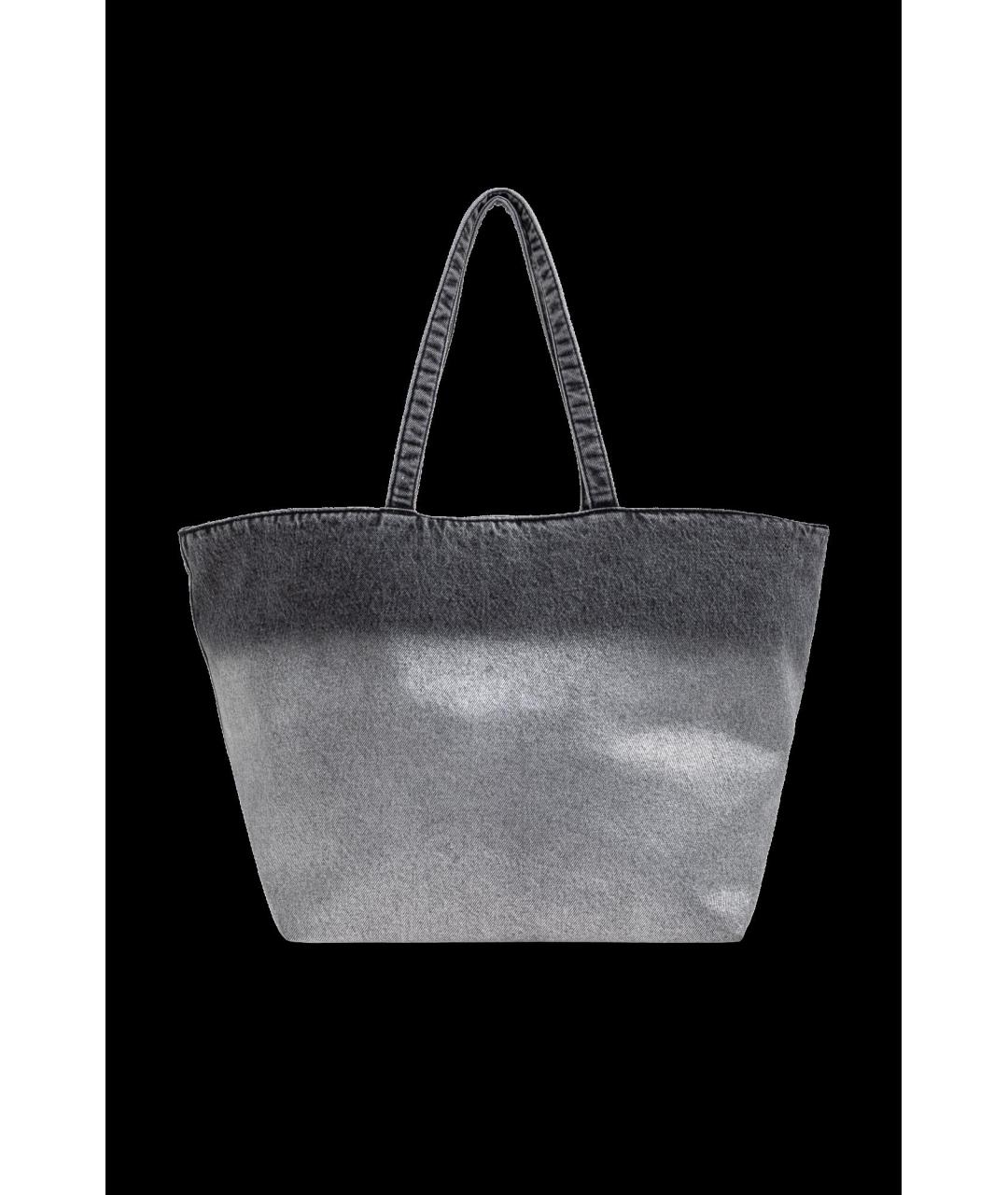 ALEXANDER WANG Серая тканевая сумка тоут, фото 2
