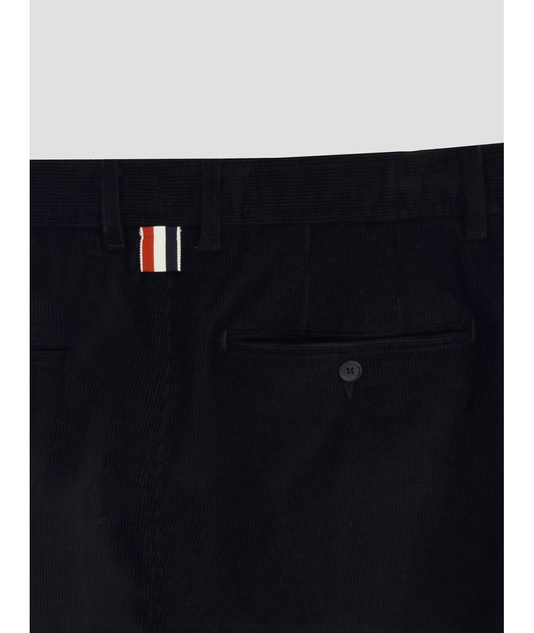 THOM BROWNE Черные повседневные брюки, фото 3