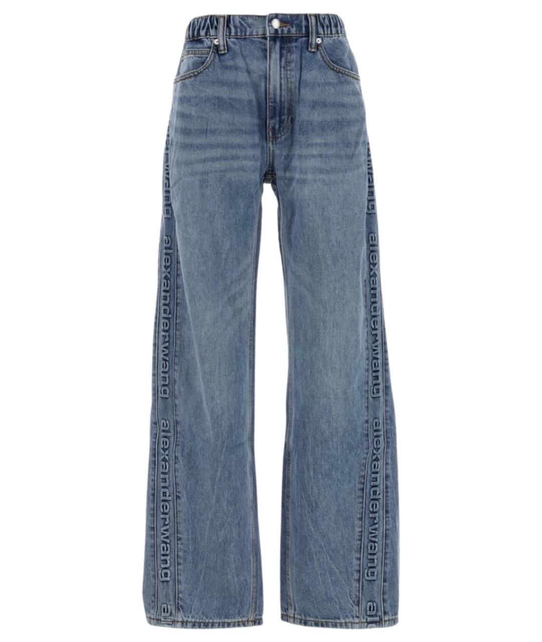 ALEXANDER WANG Синие хлопковые прямые джинсы, фото 1