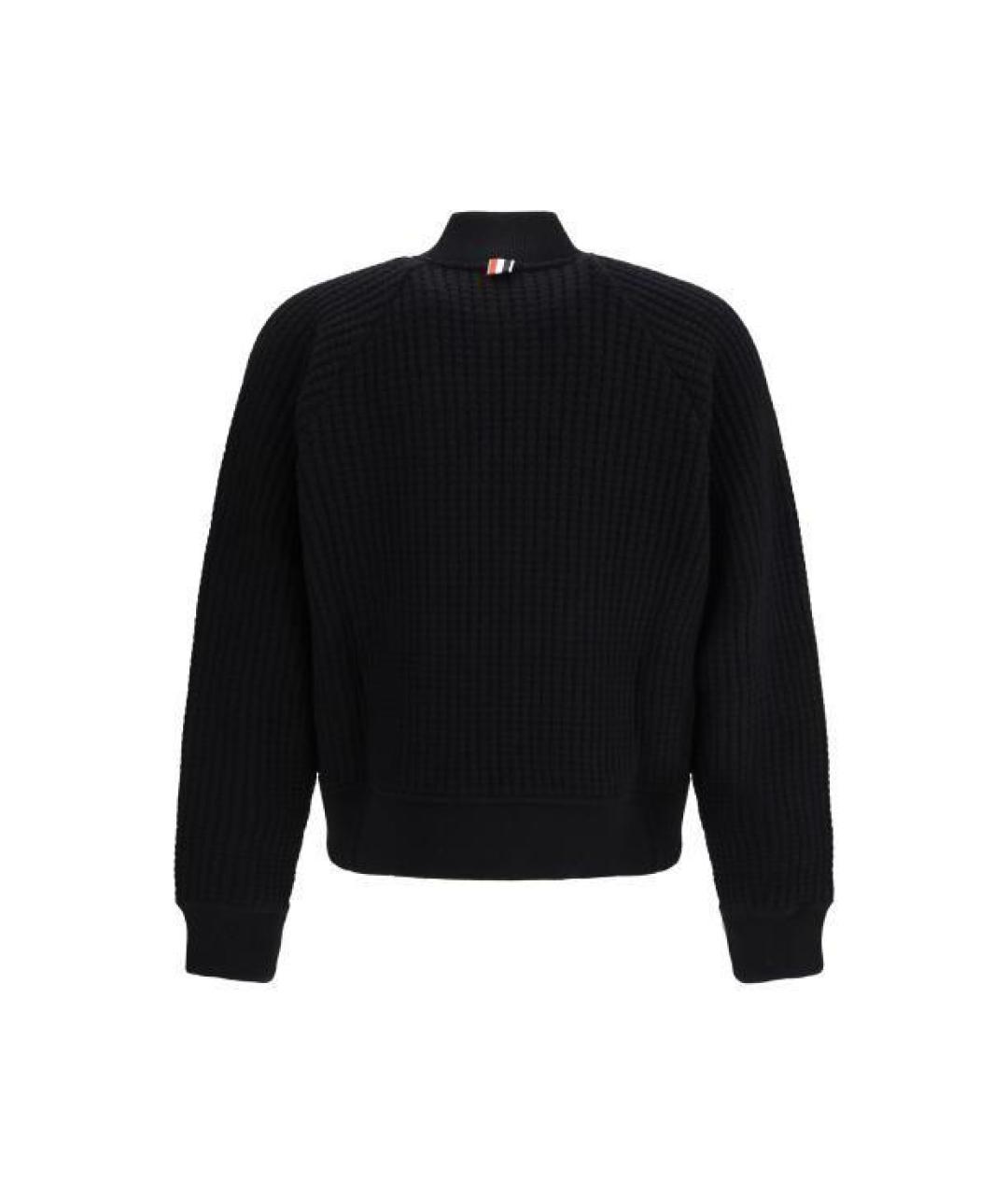 THOM BROWNE Черная шерстяная куртка, фото 2