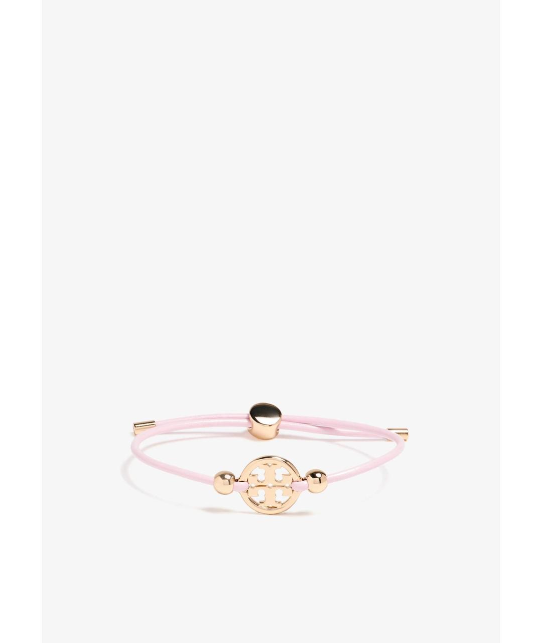 TORY BURCH Розовый кожаный браслет, фото 2