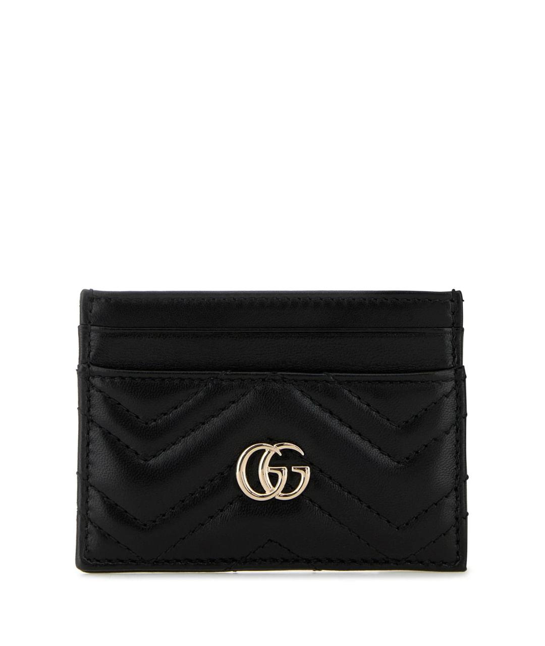 GUCCI Черный кожаный кардхолдер, фото 1