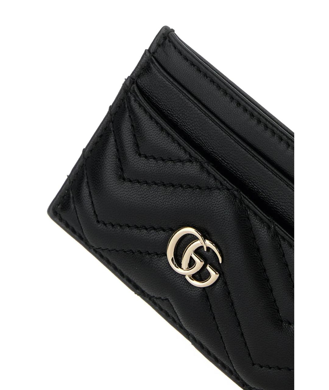 GUCCI Черный кожаный кардхолдер, фото 3