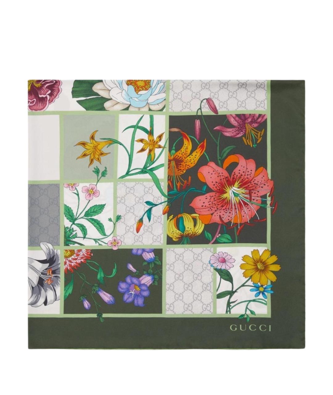 GUCCI Мульти шелковый платок, фото 2