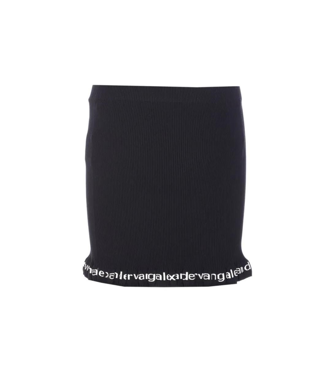 ALEXANDER WANG Черная полиамидовая юбка мини, фото 2