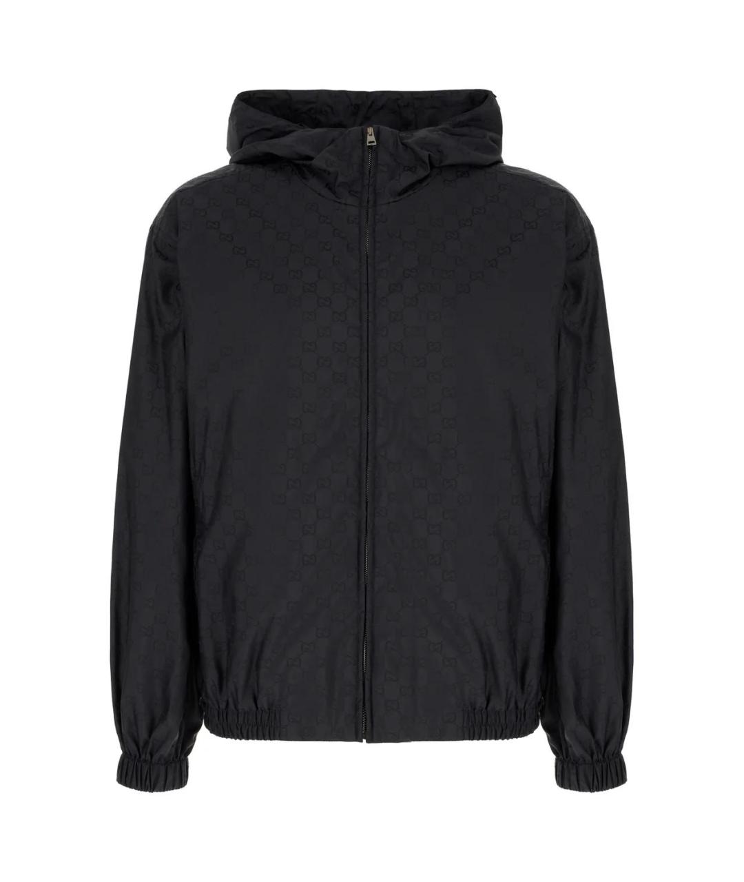 GUCCI Темно-синяя синтетическая куртка, фото 1