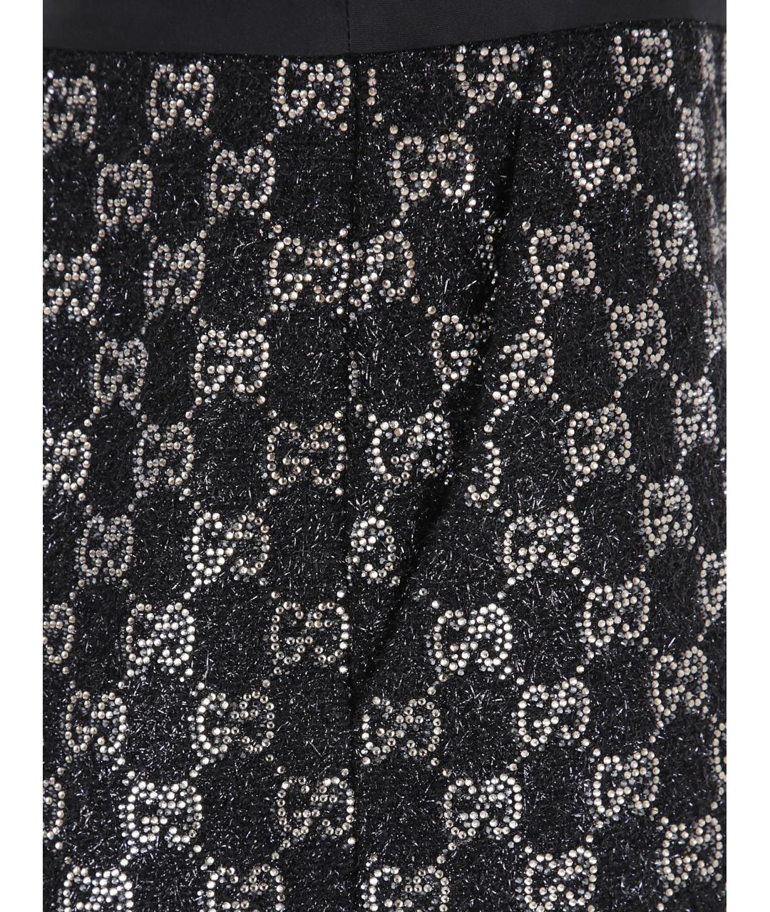 GUCCI Черные твидовые шорты, фото 3