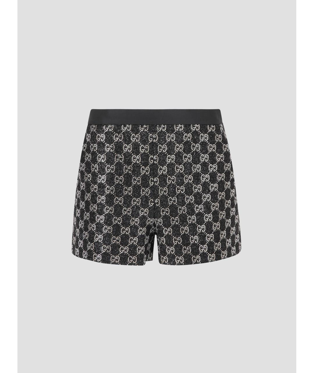 GUCCI Черные твидовые шорты, фото 4