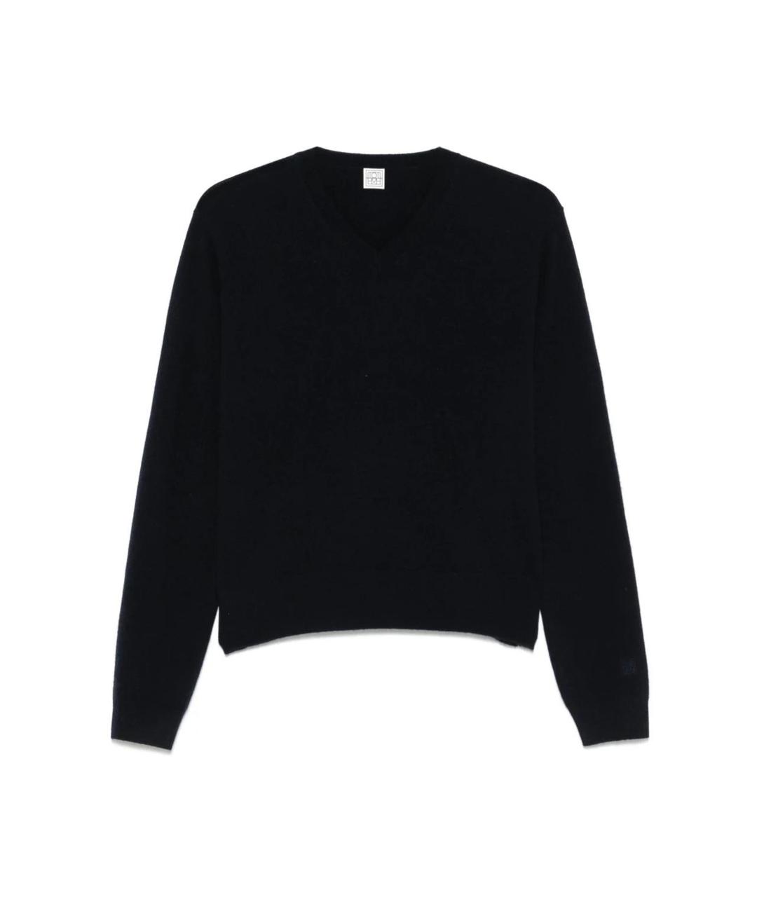 TOTEME Черный кашемировый джемпер / свитер, фото 1