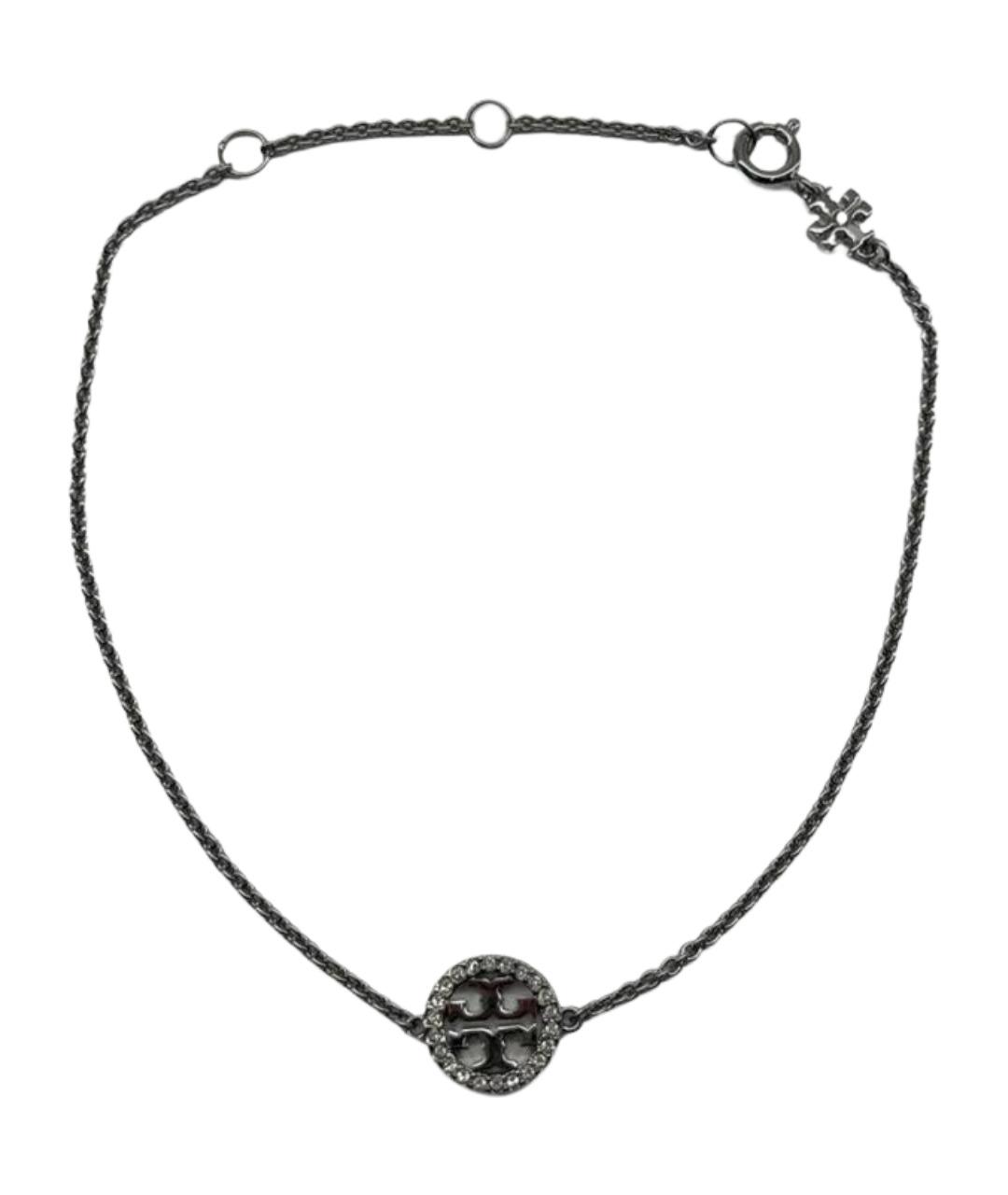 TORY BURCH Серебрянный металлический браслет, фото 1