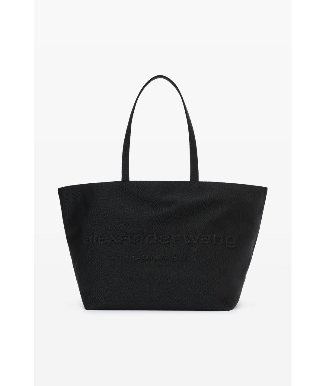 ALEXANDER WANG Черная синтетическая сумка тоут, фото 4