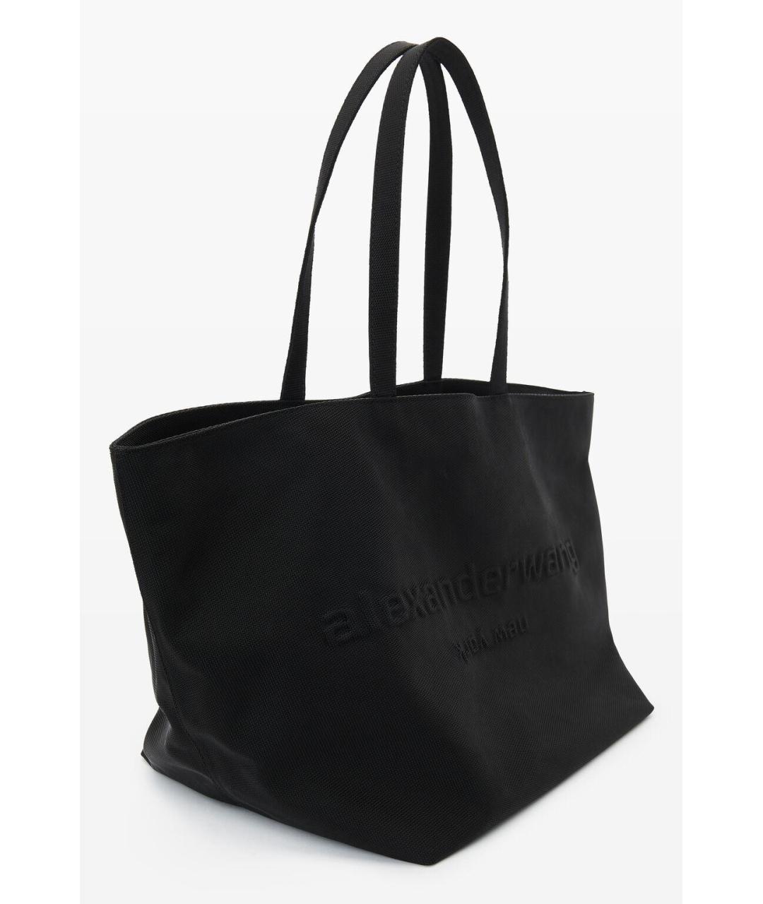 ALEXANDER WANG Черная синтетическая сумка тоут, фото 3